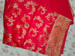 Red Banarasi Silk Saree