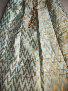 Zigzag Print Ethnic Skirt