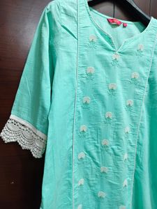 Elegant Teal Kurta.