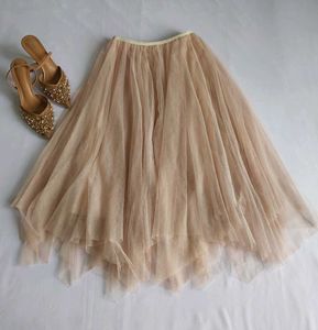 Elegant Tulle Midi Skirt 🌷