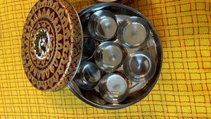 Traditional Decorative Steel Dry Fruit / Mukhwas S