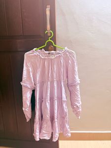 Light Purple Tiered Mini Dress