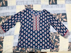 Beautiful Blue Printed Kurta