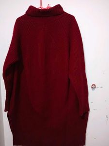 Burgundy Turtleneck Sweater