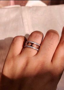 Rose Golden Tone Fashion Ring