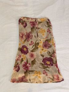 Floral Print Chiffon Skirt