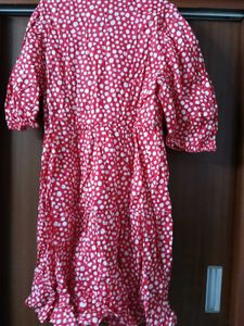 FEMELLA Red &amp; White Polka Dot Dress