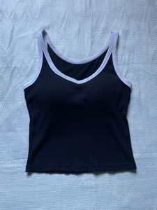Black padded Tank Top