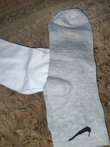 Nike Socks - White &amp; Grey