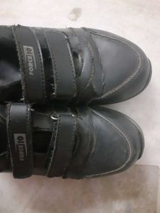 Liberty Black Velcro School Shoes