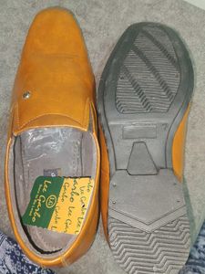 Men's Tan Formal Slip-On Shoes