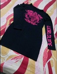 Black World Tour Graphic Dress