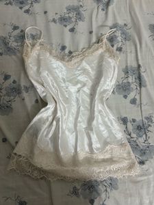Lace Trim Satin Camisole