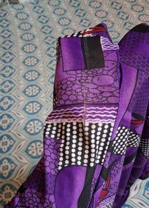 Vibrant Purple Floral Print half Pants