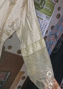 ( Sale) Zari Embroidered And Beaded Cotton Suit