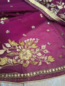 Embroidered Silk Saree