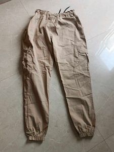 Khaki Cargo Jogger Pants