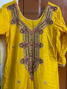 Embellished Yellow Blouse