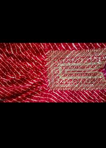 Red Embellished kurti with sequence yolk
