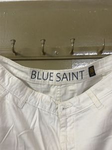 Blue Saint Men's White Shorts