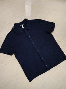 H&amp;M Textured Knit Polo Shirt