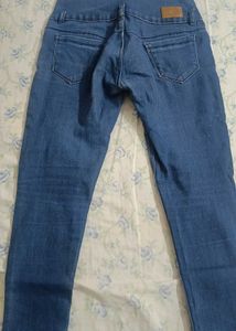 High Waisted Blue Denim Jeans