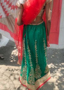 Green Lehenga Choli Set 🫶🏻🌷
