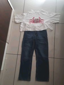 Graphic Tee &amp; Jeans Set