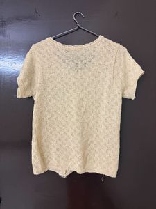 Lightweight Knitted Short Sleeve Top