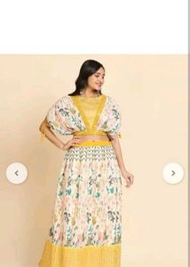 Floral Crop Top & Skirt 1 Set