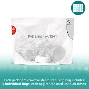 PHILIPS AVENT Steriliser Bags Pack Of 5