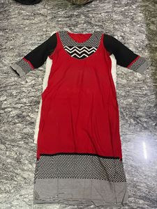Stylish Red & Black Kurta