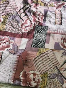 3 MTRS Floral Pattern Fabric Piece