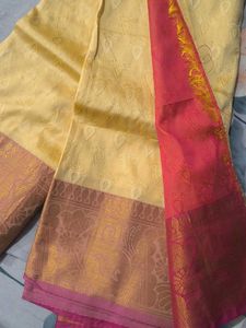 Elegant Yellow Silk Saree