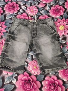 Stylish Grey Denim Shorts