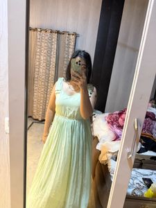 Pleated Midi Dress with Bow Shoulders🎀