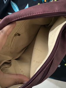 Stylish Burgundy Shoulder Bag