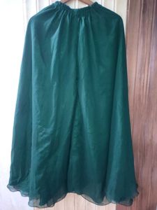 Elegant Dark Green Sequins Mirror Work suit sharar