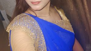 beautifull blue saree