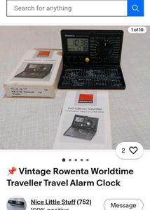 Vintage rowenta Digital Travel Alarm Clock