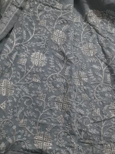 Luckhnawi Pure Georgette Saree