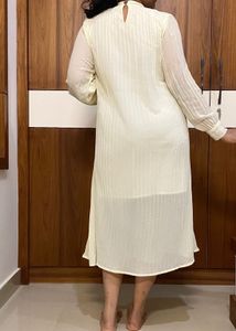 Cream midi dress|Price ⬇️ by 159‼️