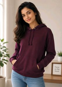 Burgundy Pullover Hoodie
