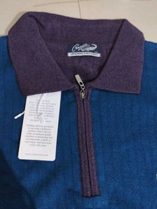 Men's Colorblock Quarter-Zip Sweater
