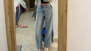 Light Wash Wide Leg Jeans