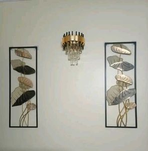 Light Weight Metal Wall Decor - Golden Leaf