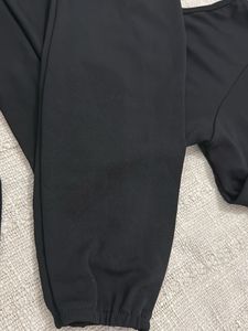 Black Wrap Crop Top with Long Sleeves