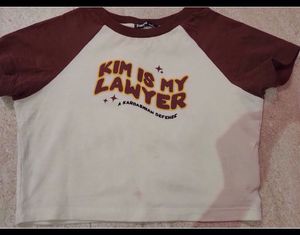 Kim Is My Lawyer Cropped T-Shirt