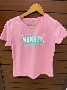 Pink Runner Graphic T-Shirt