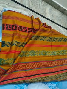 Colorful Striped Woolen Shawl Scarf